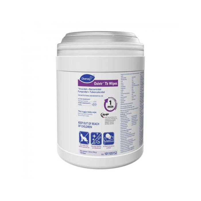 DISINFECTANT WIPES OXIVIR 6X7 4/160