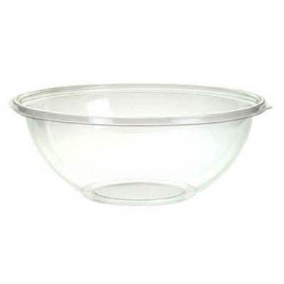Sabert® Catering Collection, Freshpack® 12080A50 Bowl, Round, 80 oz Capacity, PET, Clear, 10-1/4 in Dia, 3.63 in H
