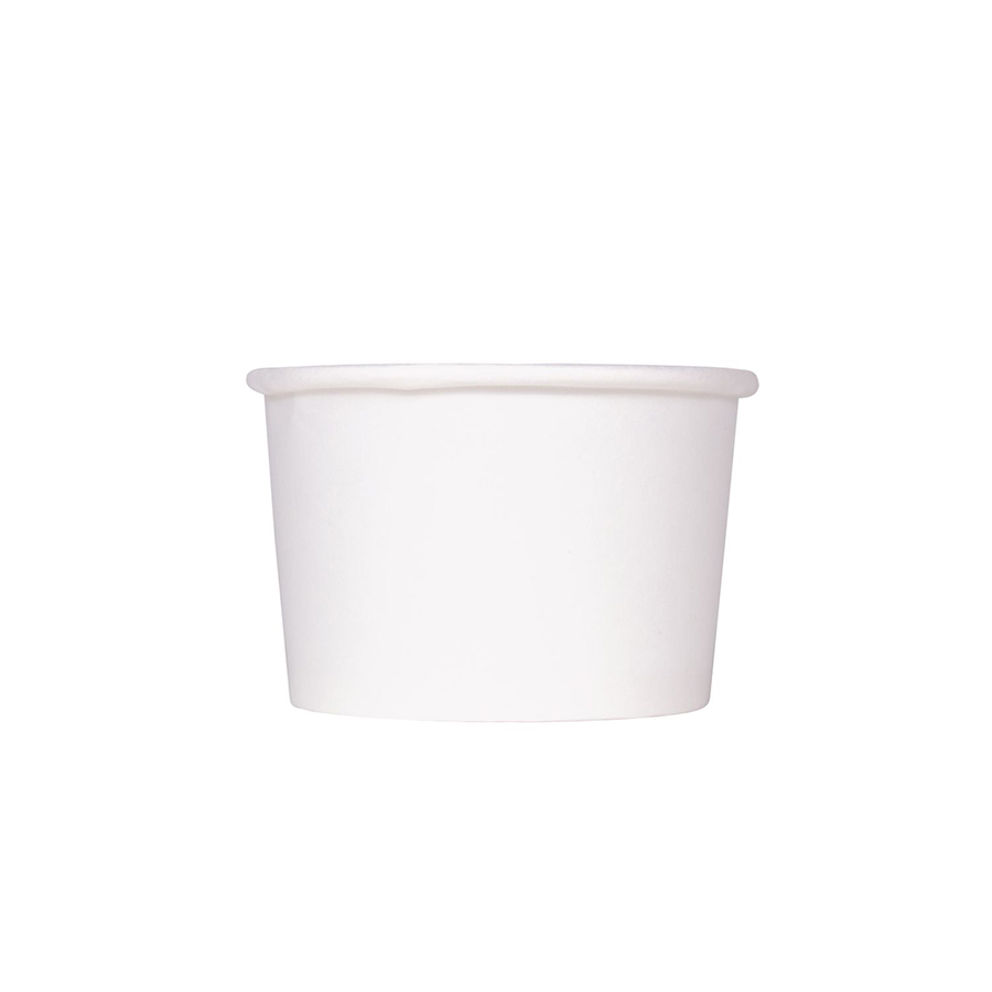 White 4oz (76mm) Paper Food Container