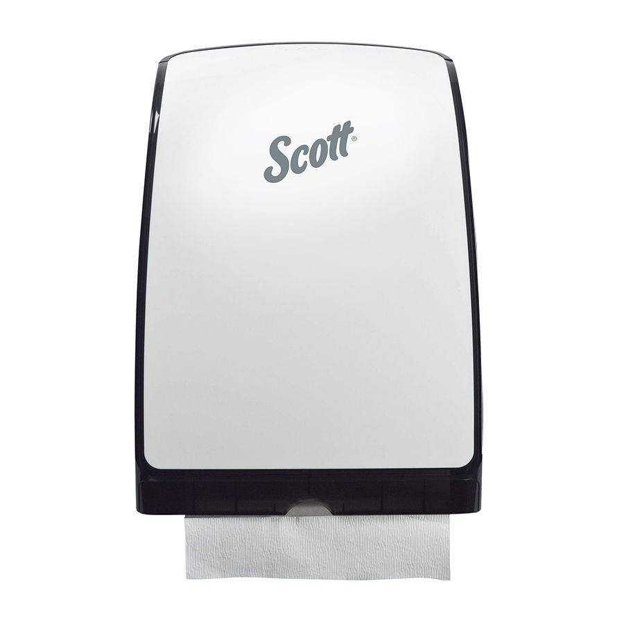 Scott® Slimfold Towel Dispenser (34830), White, 9.83" x 13.67" x 2.88" (Qty 1)