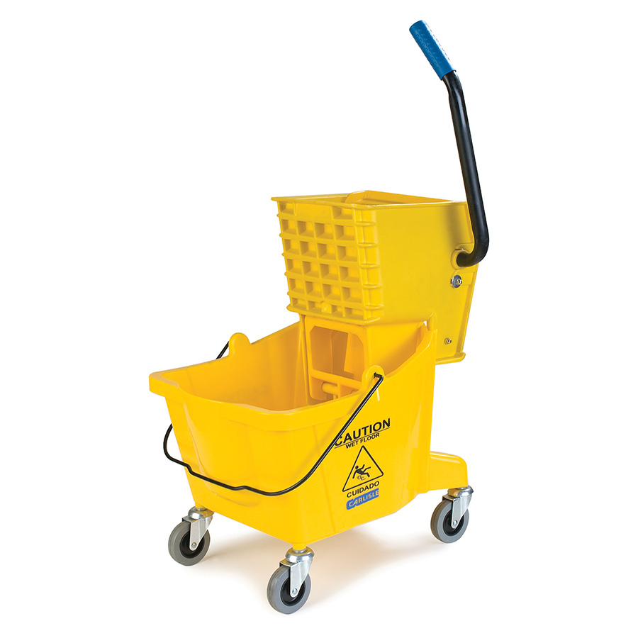 MOP BUCKET COMBO W/SIDE PRESS 26QT YELL