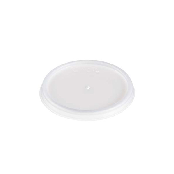 4 oz HIPS Plastic Vented Lid - Translucent