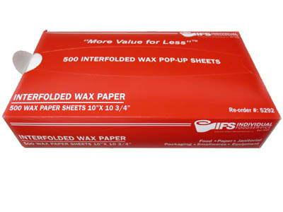 WRAP WAX 10X10-3/4 INTERFOLD