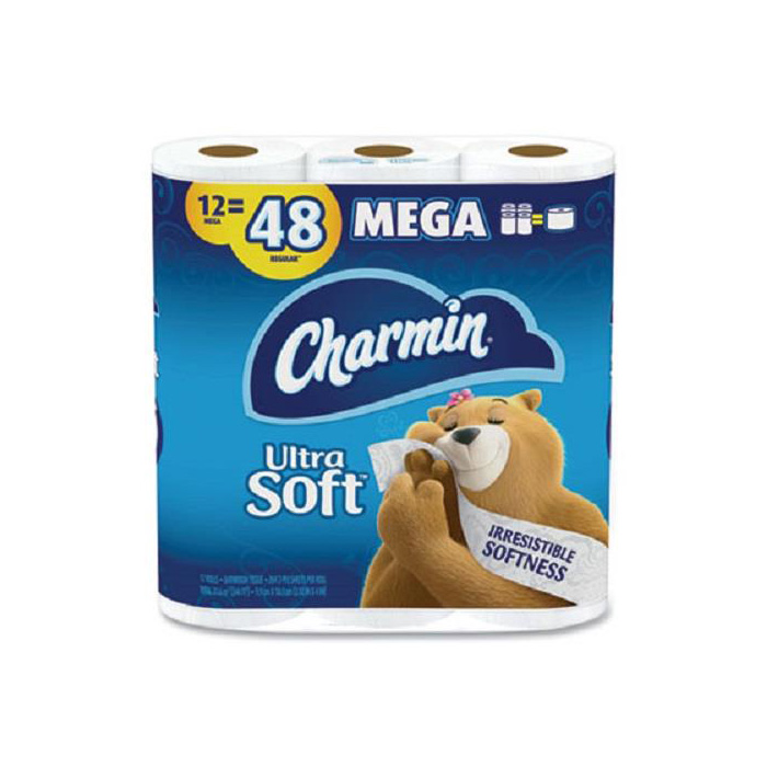 Ultra Soft 2-Ply Toilet Paper Mega Rolls 48 Rolls