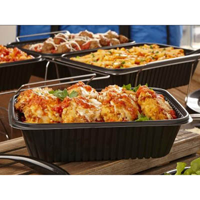 Black PP Plastic 130oz Catering Pan