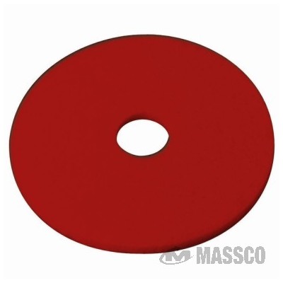 Brady Red Buffing Pad, 18"