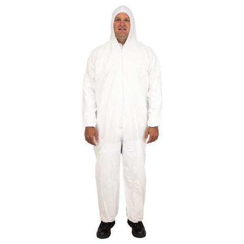 COVERALL MICROPOROUS BREATHA 2XL WHI 25