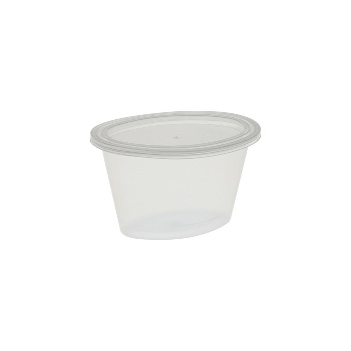 Pactiv 4 oz. ellipso Portion Cup and Lid, Clear
