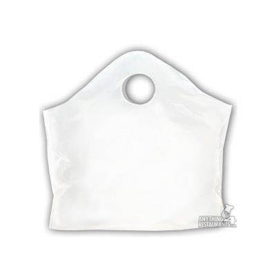 Command Packaging Super Wave® F19WT Carry-Out Food Bag With Handle, Plain, (4) 9-1/2 in Boxes Capacity, White, 18 in L