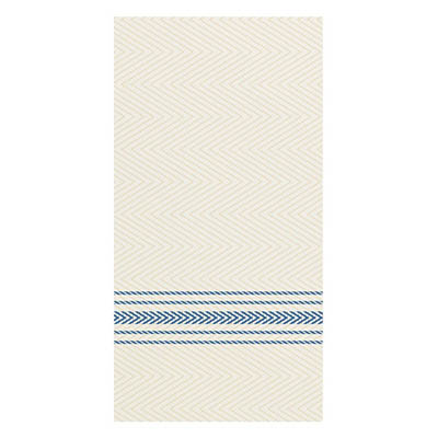 FashnPoint White/Blue Stripe Dinner Napkin