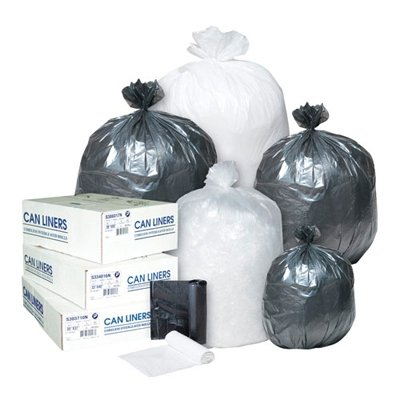 Red Trash Liners, 40 x 46 Inches, 100 per Case for Commercial and