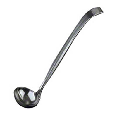 CUTLERY LADLE PLAS 2 OZ BLK IND/WRAP 48/