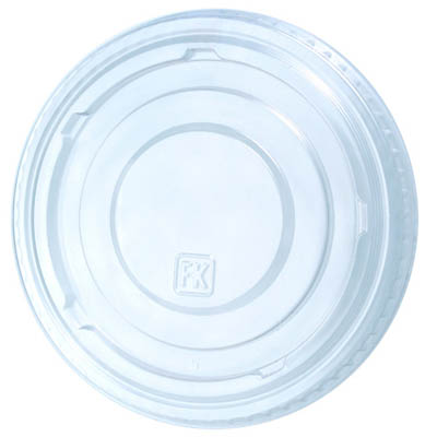 Pactiv PET Flat No Slot Lid for 16/24F oz. Cups, Clear