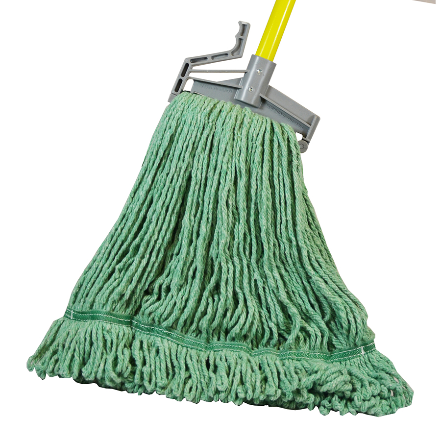 Medium Green Wet Mop with 1.25in Headband