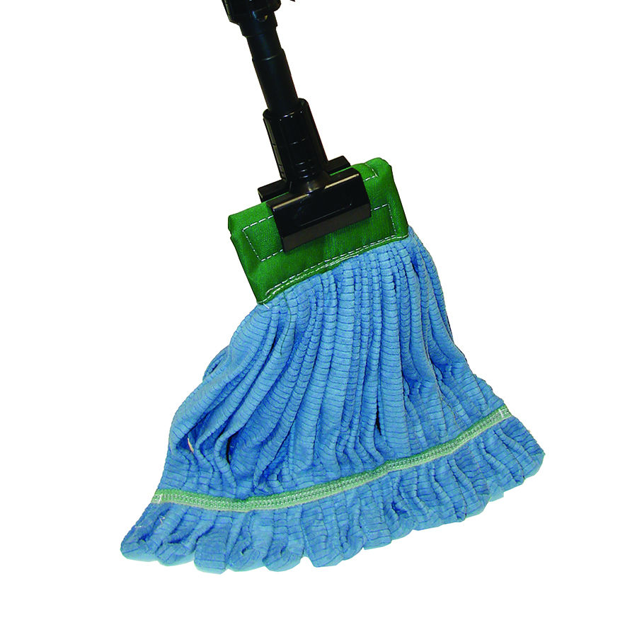 Medium Ribbed Microfiber Wet Mop with 7in Headband