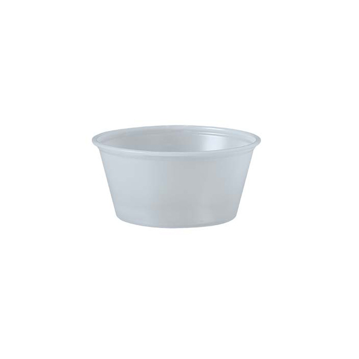 CUP PORTION PLAST 3-1/4 OZ TRANS 10/250