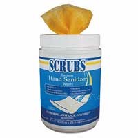 SCRUBS Lemon Hand Sanitizer Wipes 120ct