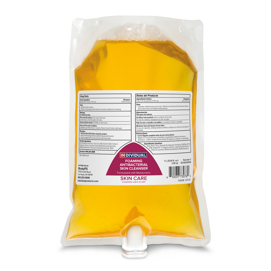 Brady Industries Foaming Antibacterial Skin Cleanser 1000mL