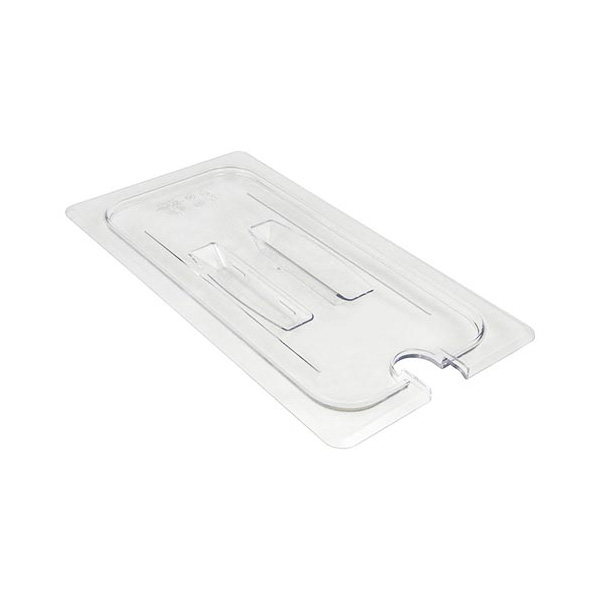 Camwear 1/3 Size Notched Food Pan Lid with Handle