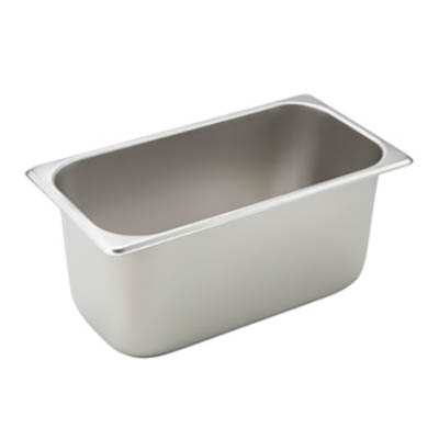 PAN STM TABLE 1/3 SIZE 6 DEEP S/S EA