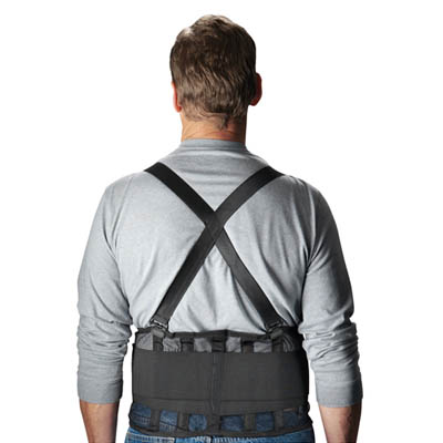 BELT SAFETY/BACK SUPPORT SM BLK