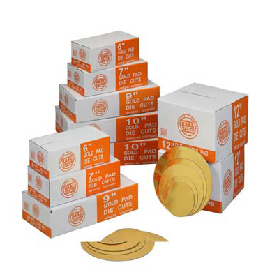 CAKE CIRCLE 9 DIE CUT GOLD 100/CASE